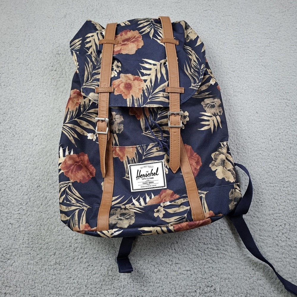 Herschel Supply Co Floral Retreat Backpack Navy Floral Laptop School Bag